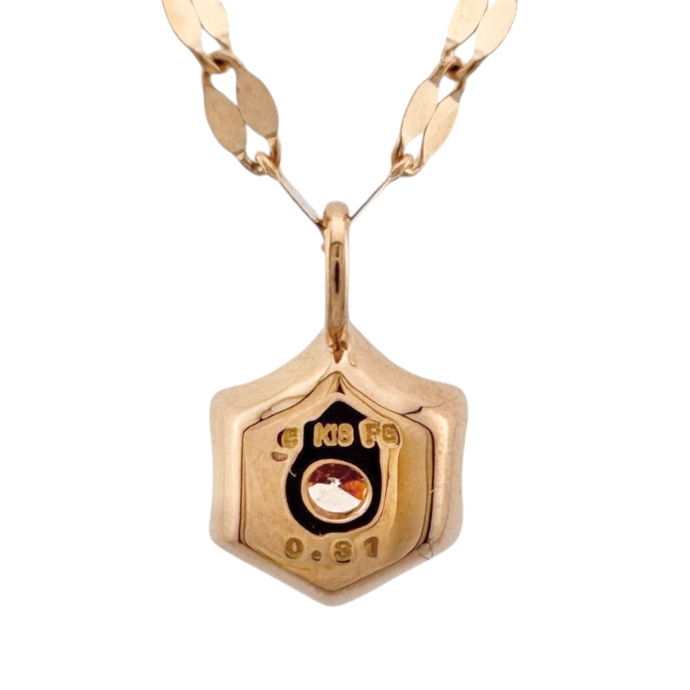 ネックレス 18金 K18ピンクゴールド ダイヤモンド レディース