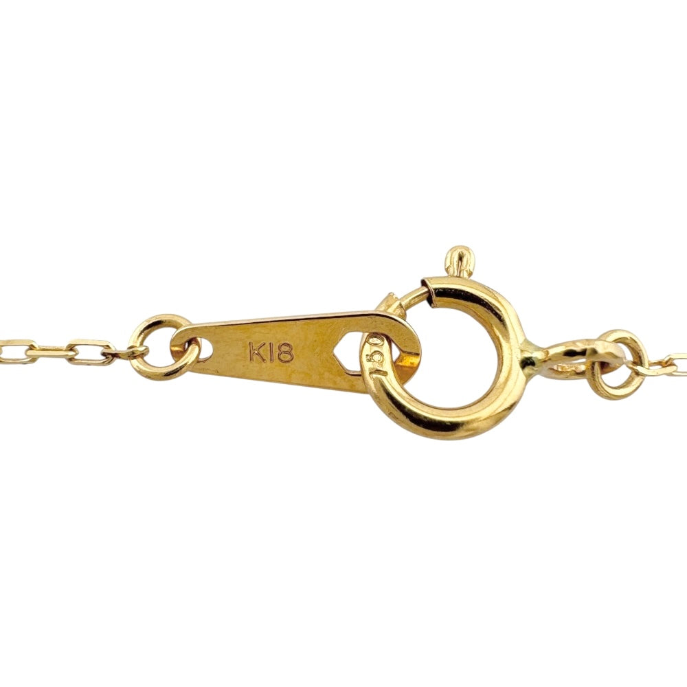 ネックレス 18金 K18イエローゴールド ダイヤモンド レディース 中古