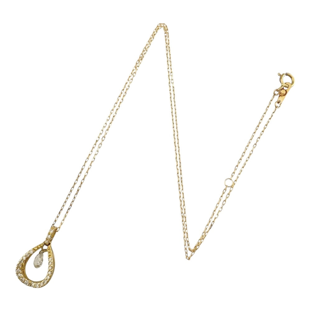 ネックレス　ダイヤモンド K18 保証　アンティーク　ヴィンテージ　金　宝石 限定1点】アレキンサンドライト/ダイヤモンド K18ネックレス(6月誕生石