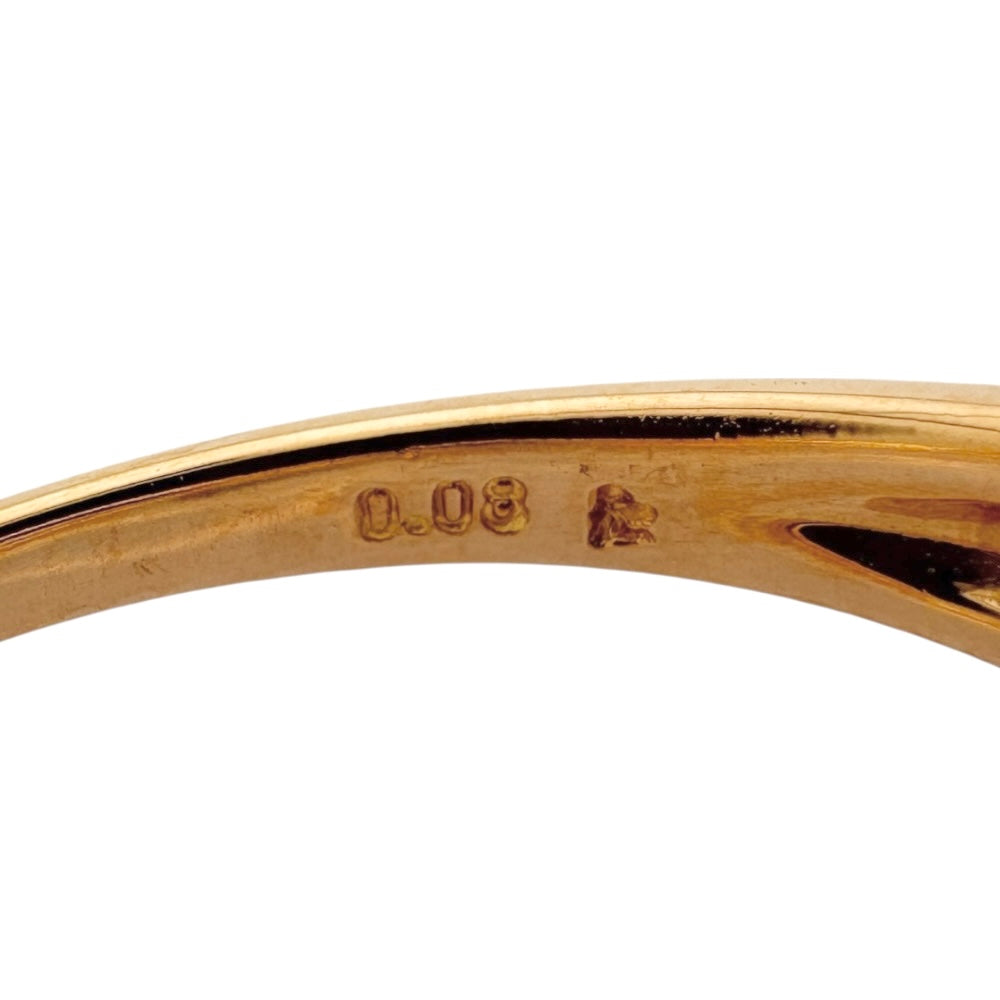 リング 指輪 14号 18金 K18イエローゴールド ダイヤモンド