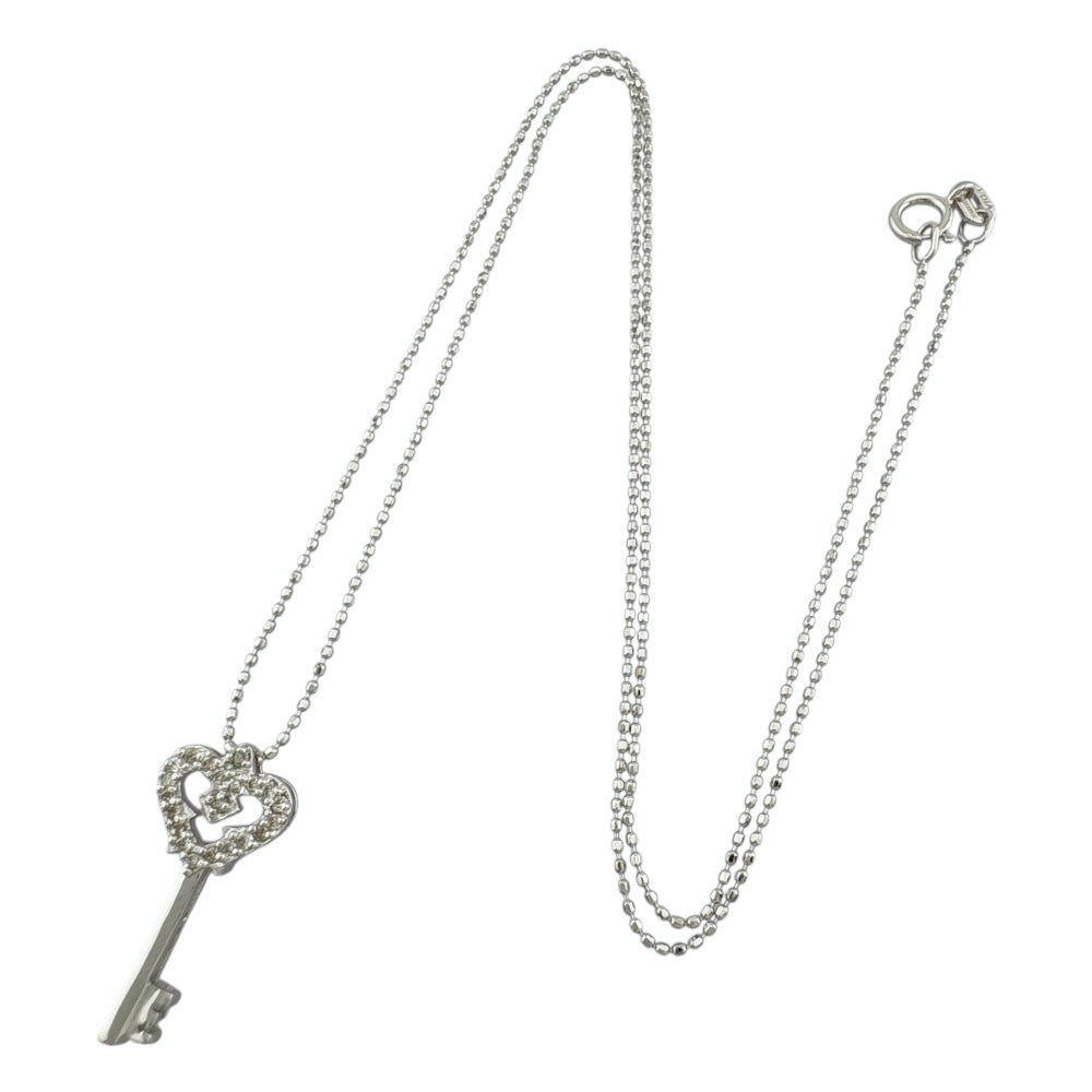 ネックレス 18金 K18ホワイトゴールド ダイヤモンド レディース