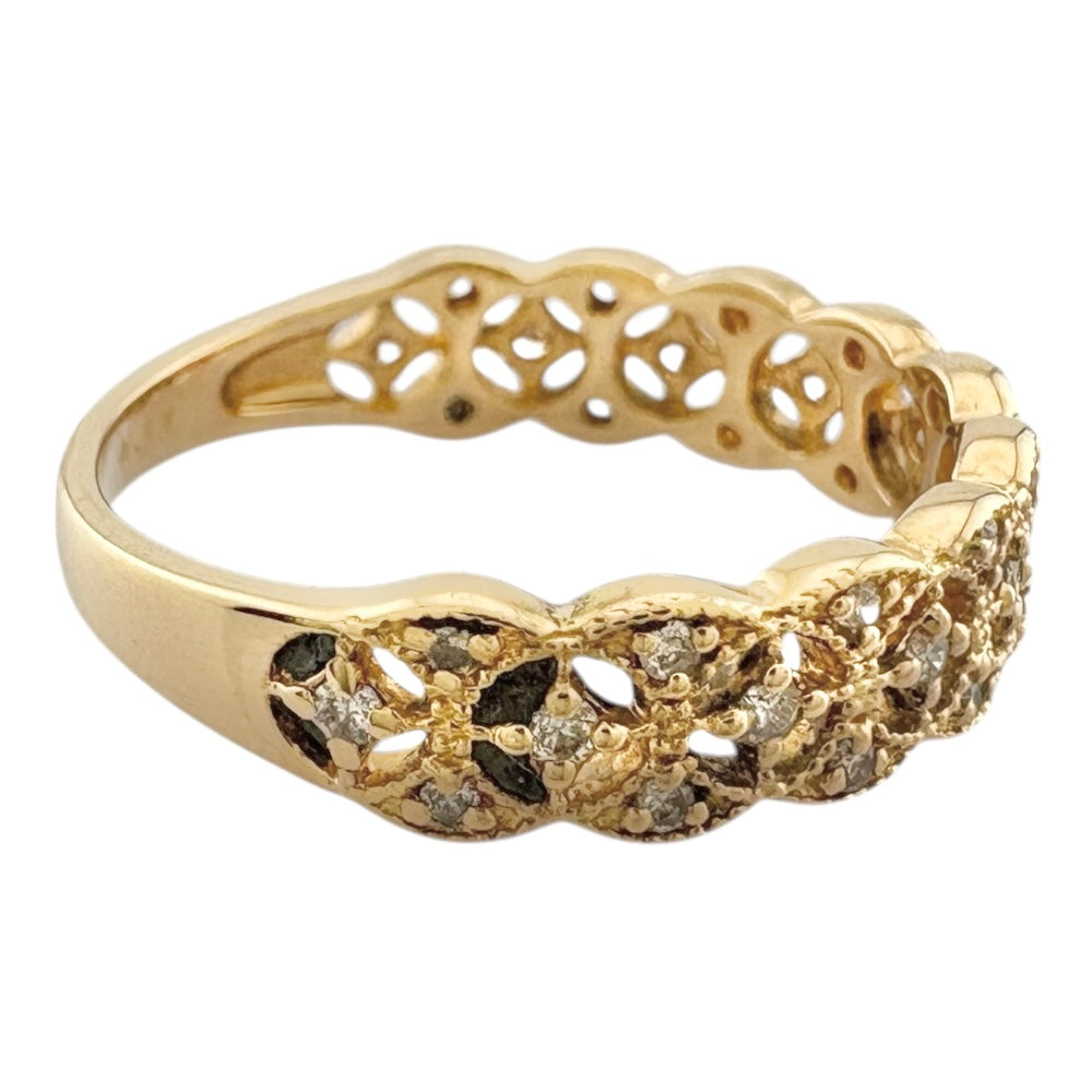 YG 18金ダイヤモンド リング指輪10号 リング 指輪 10号 18金 K18イエローゴールド ダイヤモンド