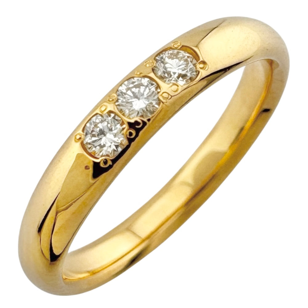 リング 指輪 10号 18金 K18イエローゴールド ダイヤモンド レディース  