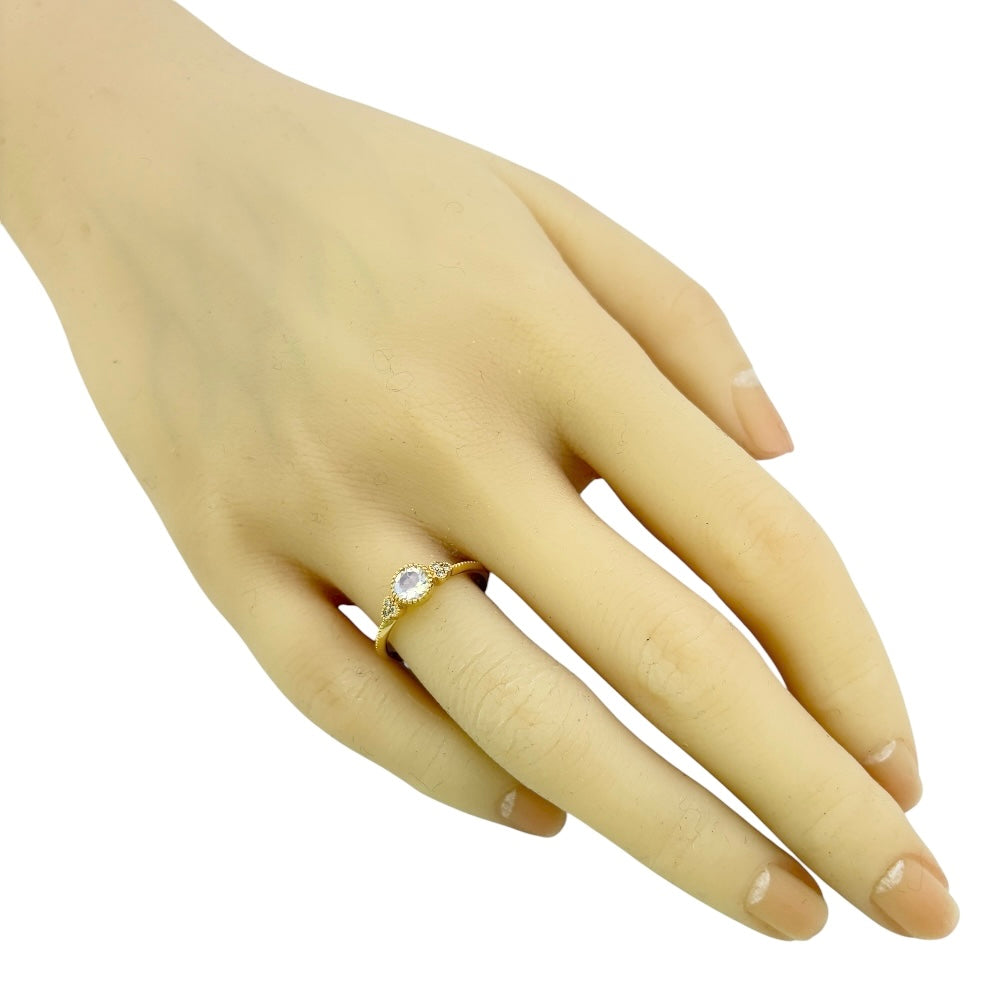 リング 指輪 12.5号 18金 K18イエローゴールド ラブラドライト  