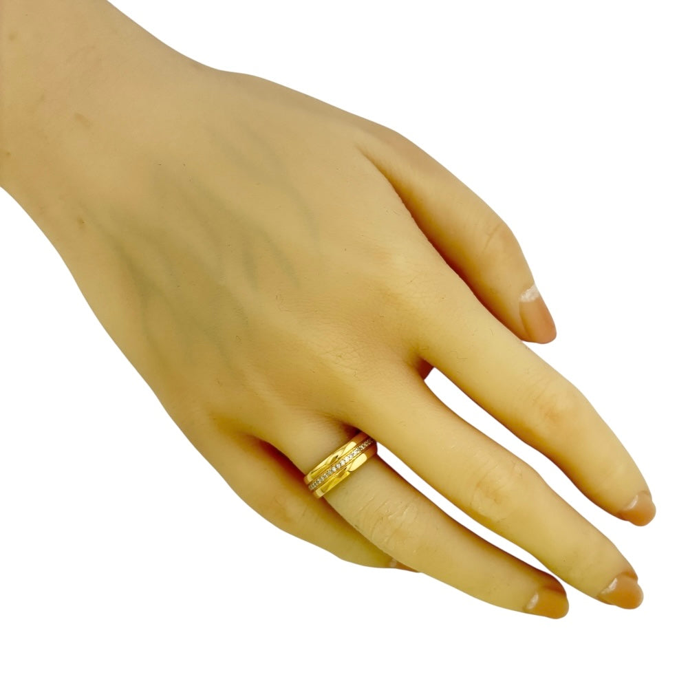 リング 指輪 10号 18金 K18イエローゴールド ダイヤモンド レディース  