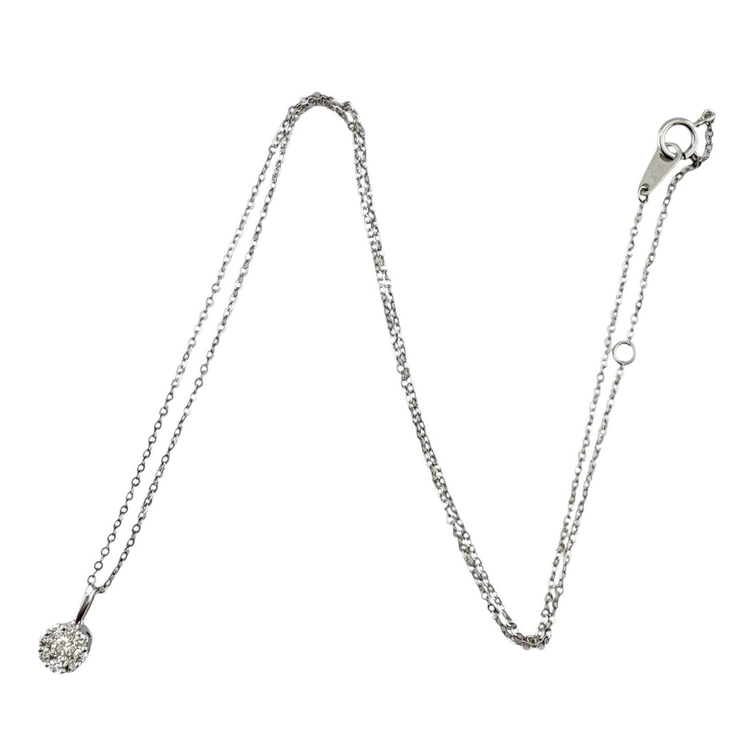 ネックレス 18金 K18ホワイトゴールド ダイヤモンド レディース