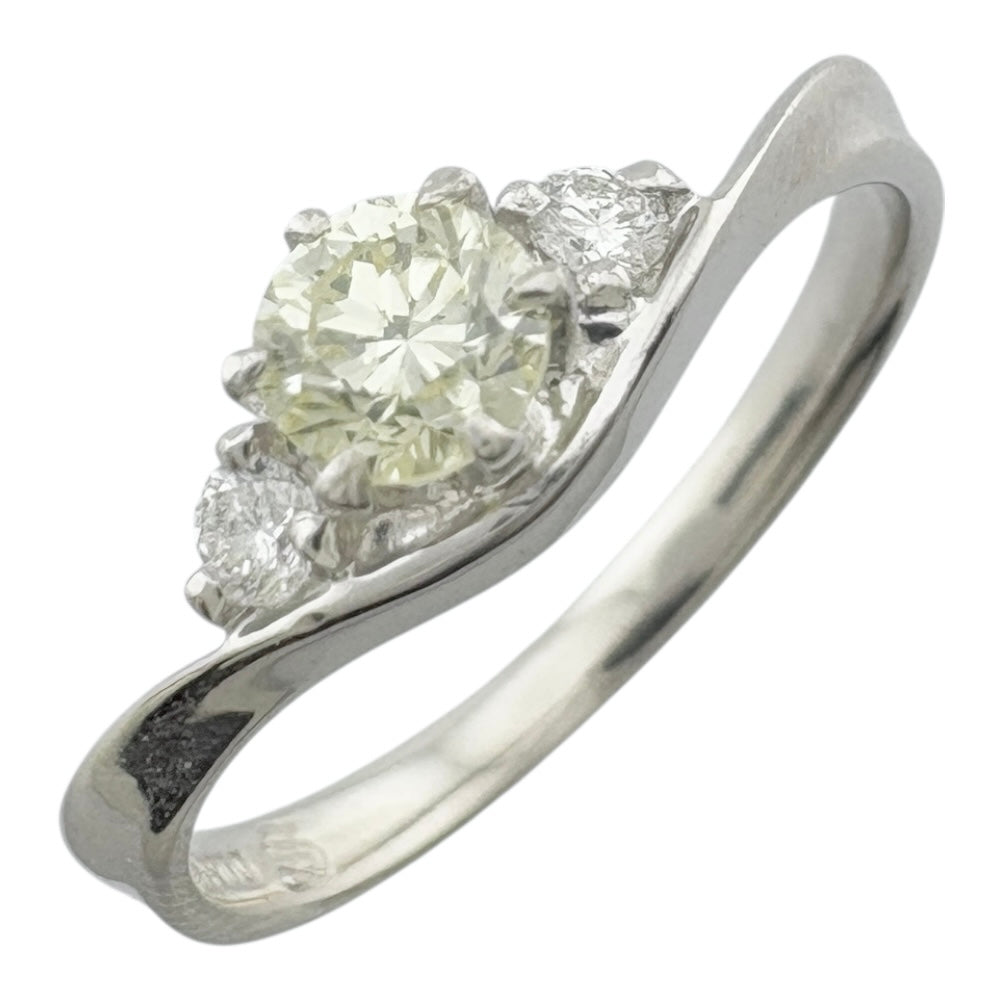 リング 指輪 11号 Pt900プラチナ ダイヤモンド レディース 中古