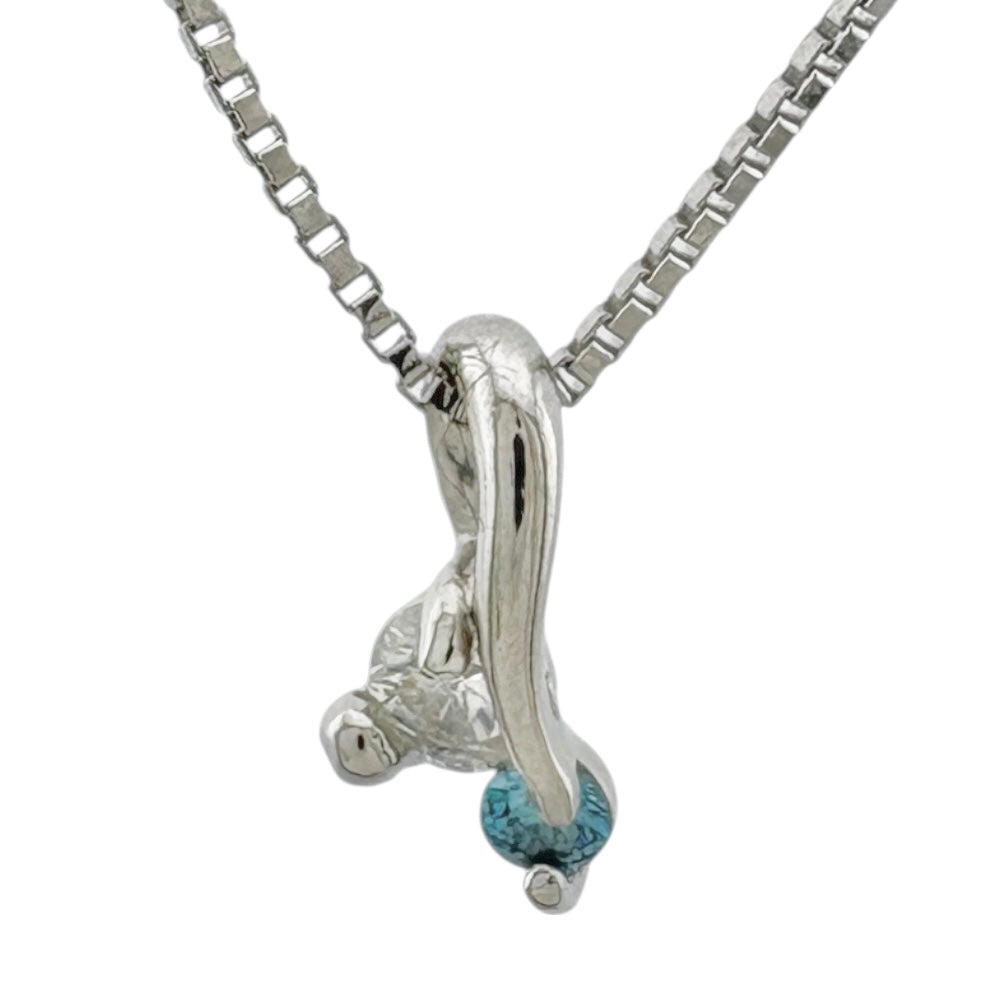 ネックレス Pt850プラチナ ダイヤモンド レディース 中古