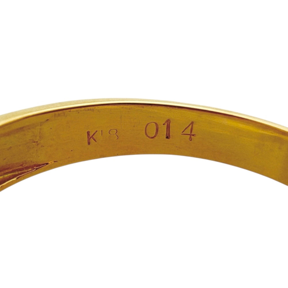 リング 指輪 12.5号 18金 K18イエローゴールド ルビー