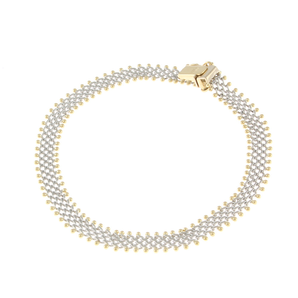 Used] K18 Pt850 Bracelet 18K K18 Gold Pt850 Platinum Gold/Silver 