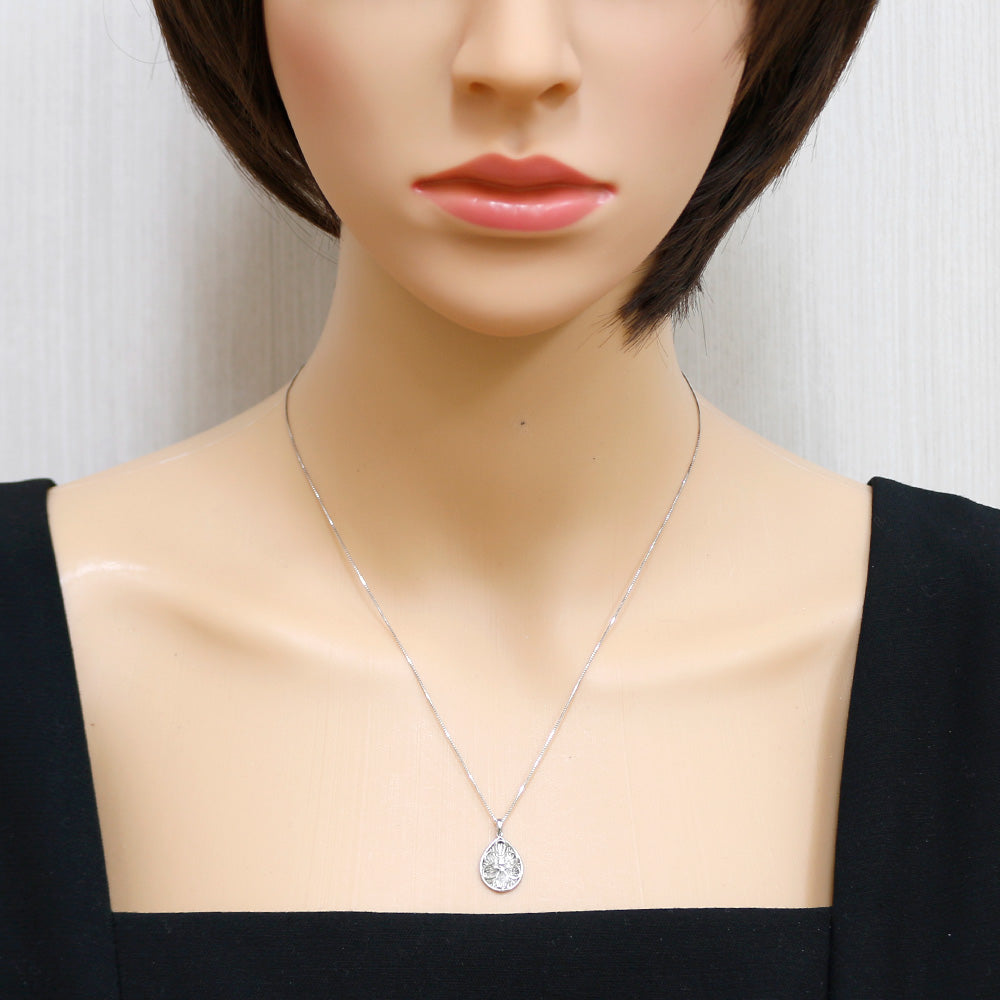 ネックレス Pt900プラチナ ダイヤモンド 0.10ct レディース 新品