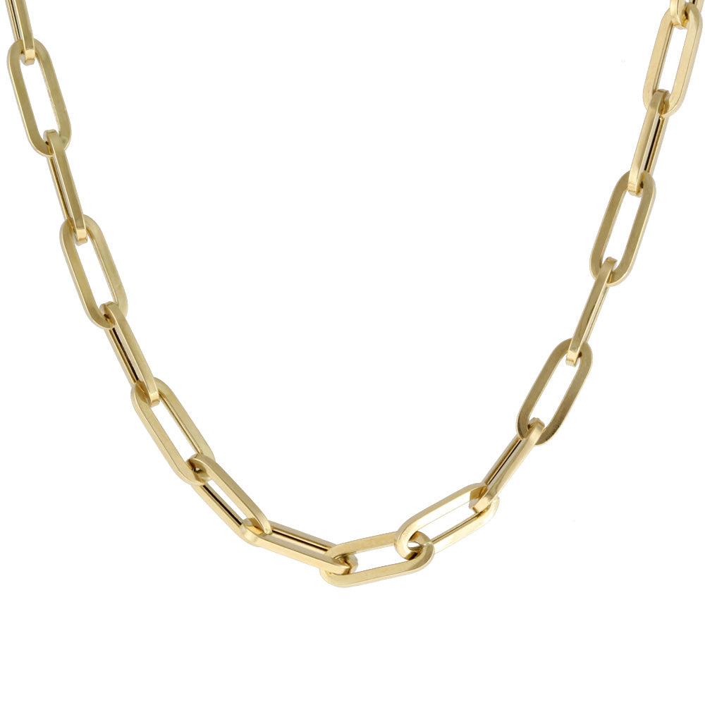 クリップチェーン イタリア製 ネックレス 18金 K18ゴールド レディース