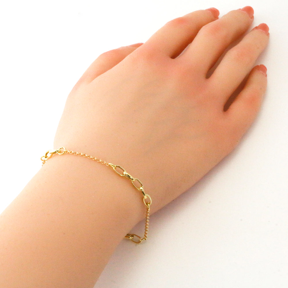 Bracelet Italy 18K K18 Yellow Gold Chain Ladies New – 【公式