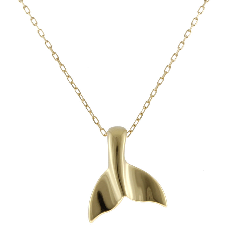 ホエールテイル ネックレス 18金 K18イエローゴールド レディース 新品