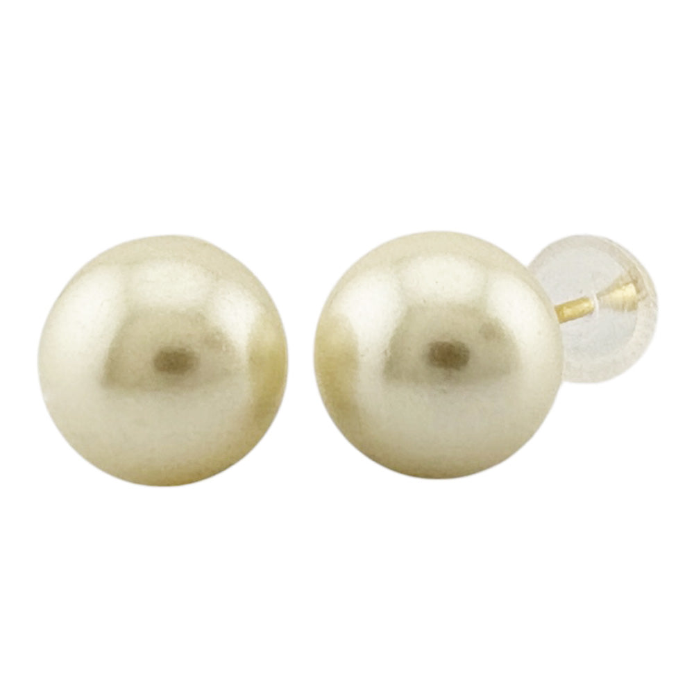 パール 金 ピアス ピアス 18金 K18イエローゴールド 貝パール