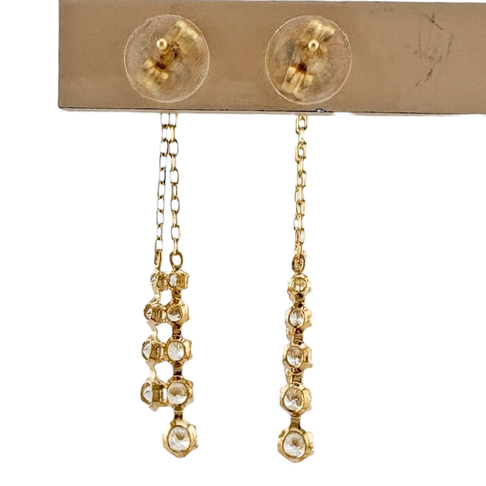 ピアス 10金 K10イエローゴールド キュービックジルコニア レディース