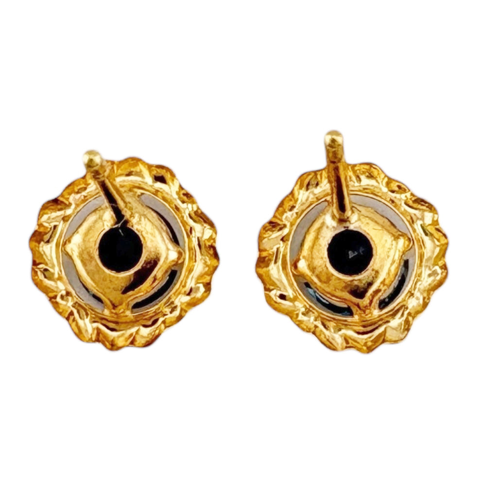 ピアス 10金 K10イエローゴールド ロンドンブルートパーズ レディース