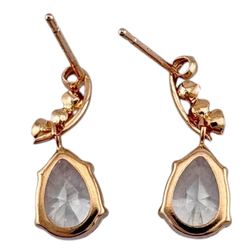 ピアス 10金 K10ピンクゴールド キュービックジルコニア レディース