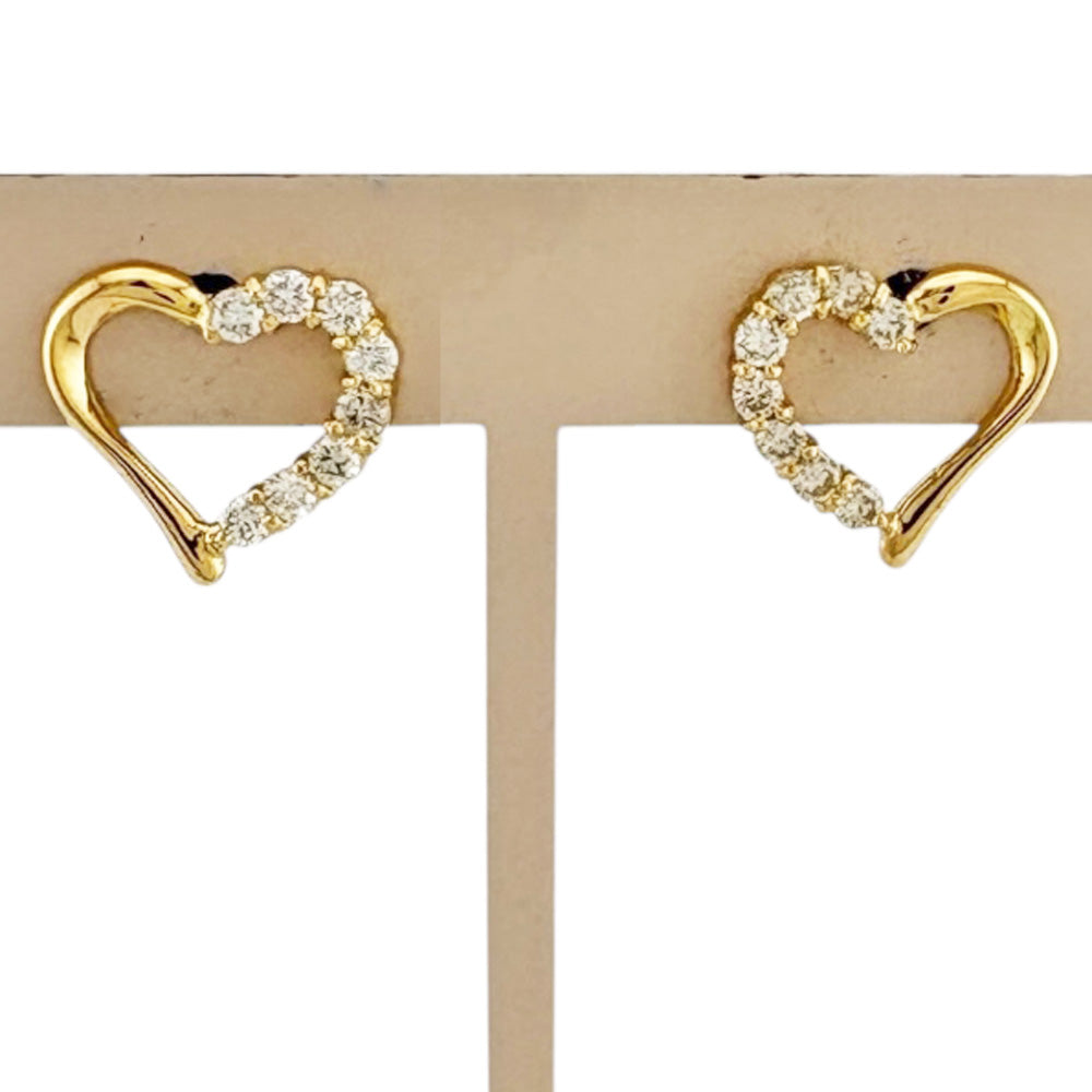 ピアス 18金 K18イエローゴールド ダイヤモンド レディース 新品