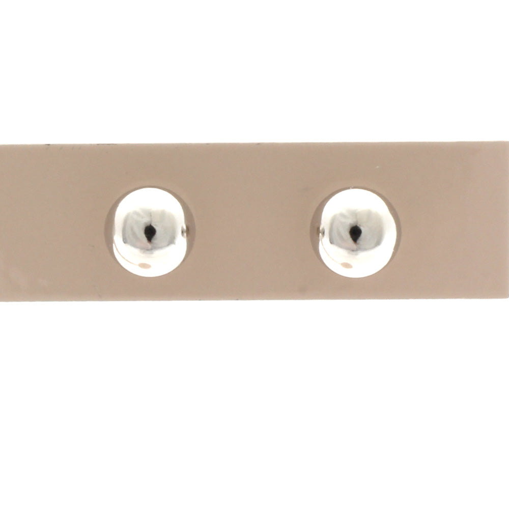 新品】 K14WG ピアス 丸玉 4mm ボール 14金 K14ホワイトゴールド 