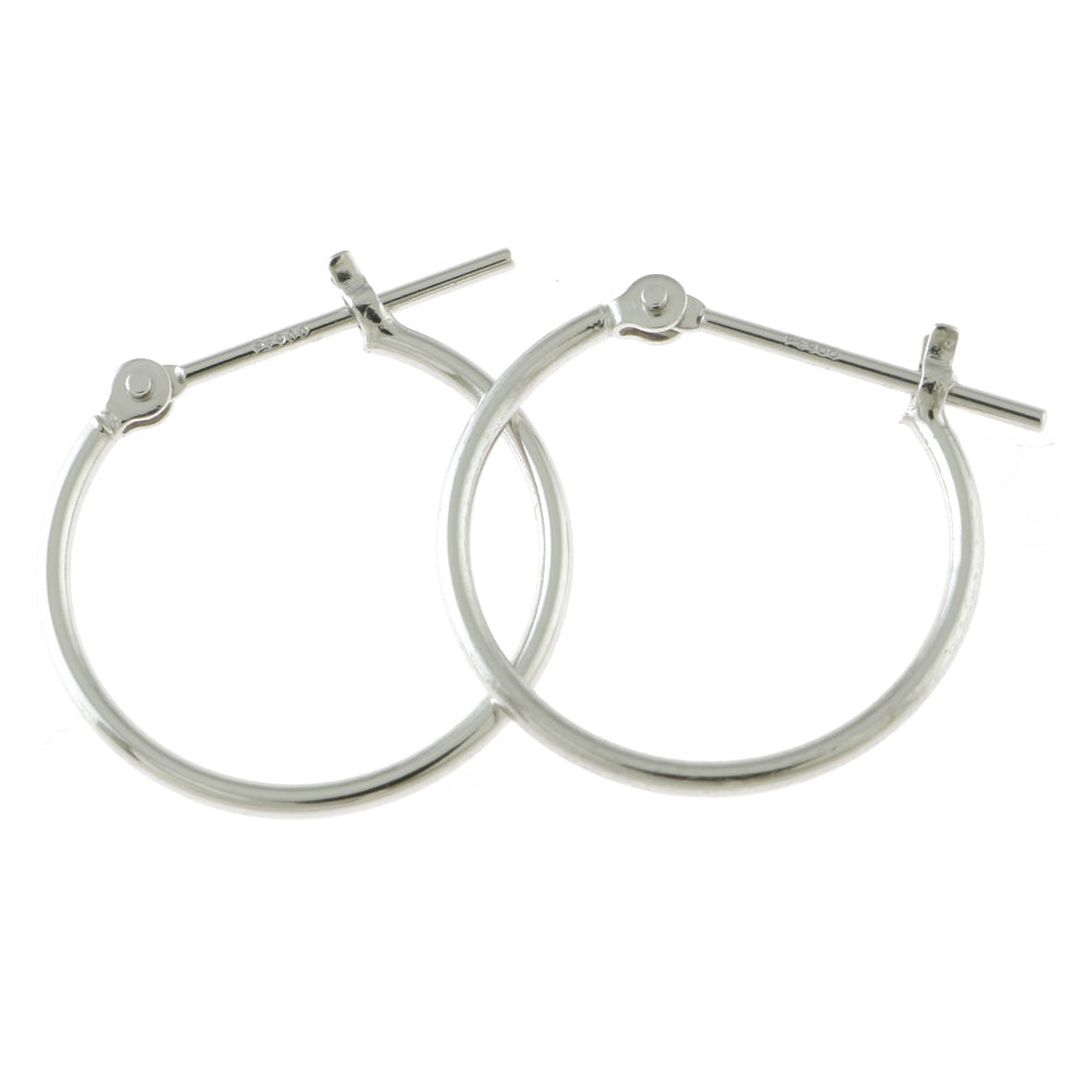 新品】 Pt900 ピアス フープ パイプ 1×15 Pt900プラチナ