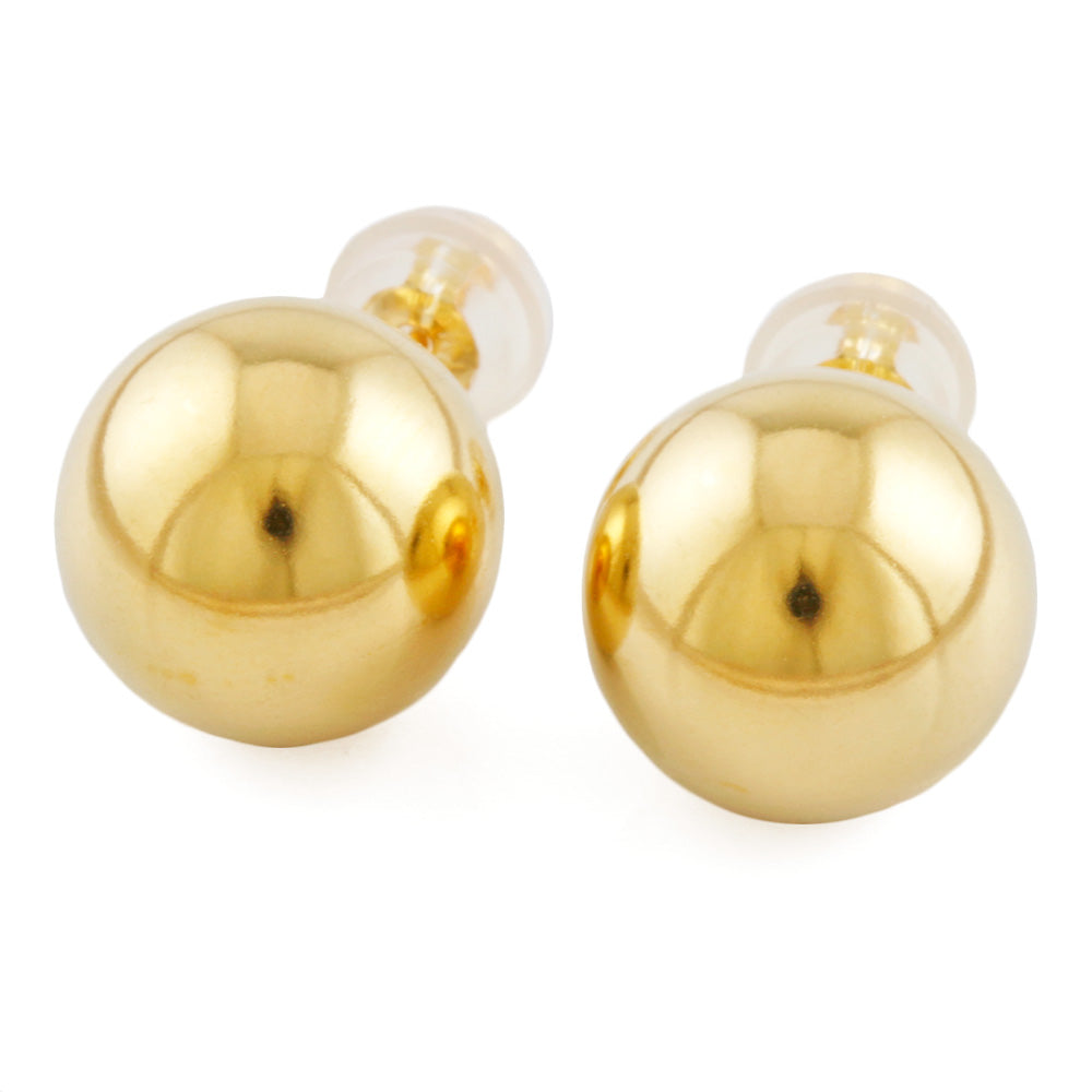 新品】 K18 ピアス 丸玉 10mm ボール 18金 K18ゴールド ゴールド