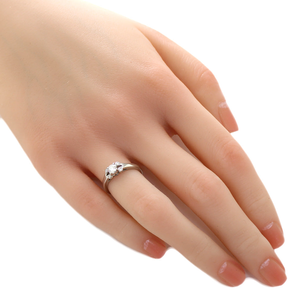 Cartier バレリーナ プラチナリング #50 カルティエ CARTIER バレリーナ ソリテール リング・指輪 7号