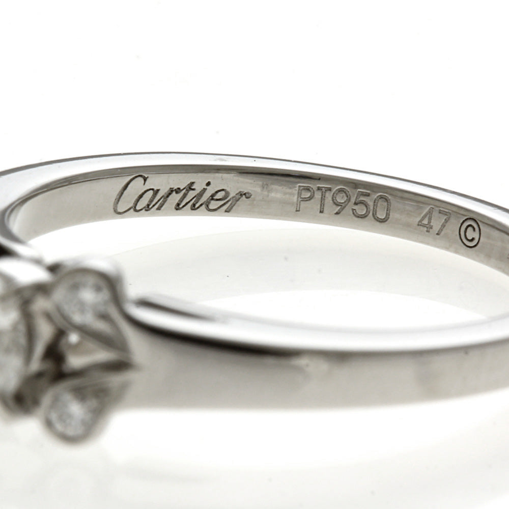 カルティエ CARTIER バレリーナ ソリテール リング・指輪 7号 Pt950