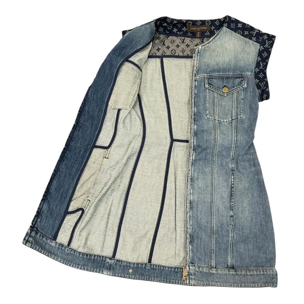LOUIS VUITTON ルイヴィトン ワンピース コットン レディース 中古