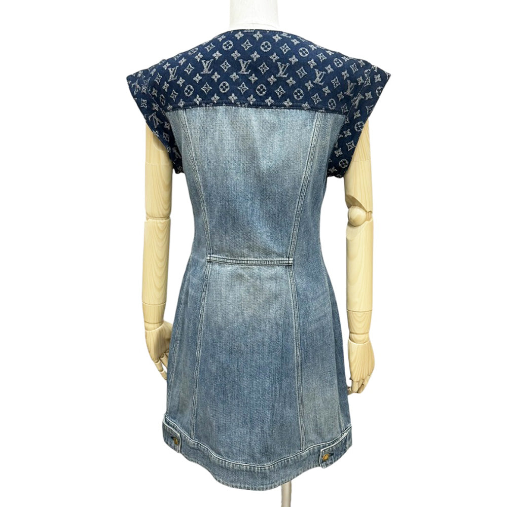 LOUIS VUITTON ルイヴィトン ワンピース コットン レディース 中古