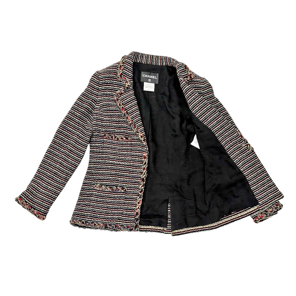 シャネル CHANEL スーツ 衣料品 ウール ナイロン レディース ブラック系 P24979 P24980 【中古】 シャネル(CHANEL)シャネル スーツ 衣料品 レディース P24979 P24980