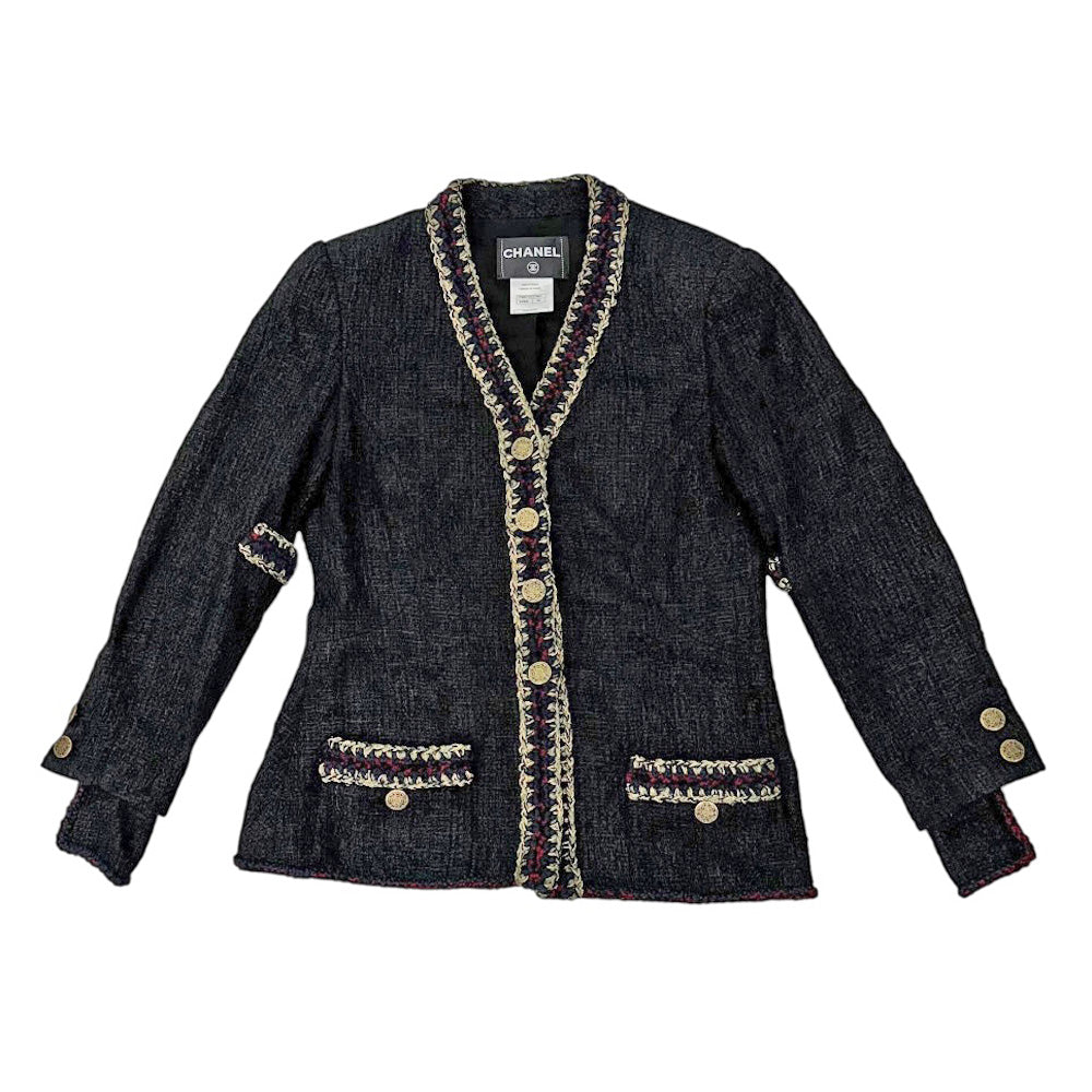 ハ*ナ様 CHANEL ◆シャネル・ブラック ・ジャケットBOUTIQUE CH ハ*ナ様 CHANEL ◇シャネル・ブラック ・ジャケットBOUTIQUE CH