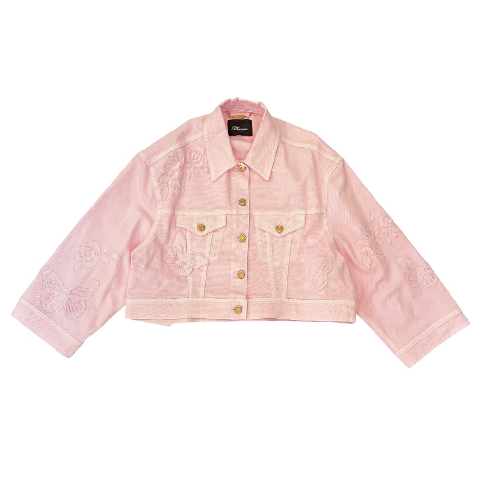 ブルマリン　アウター Blumarine ブルマリン デニムジャケット コットン レディース 中古