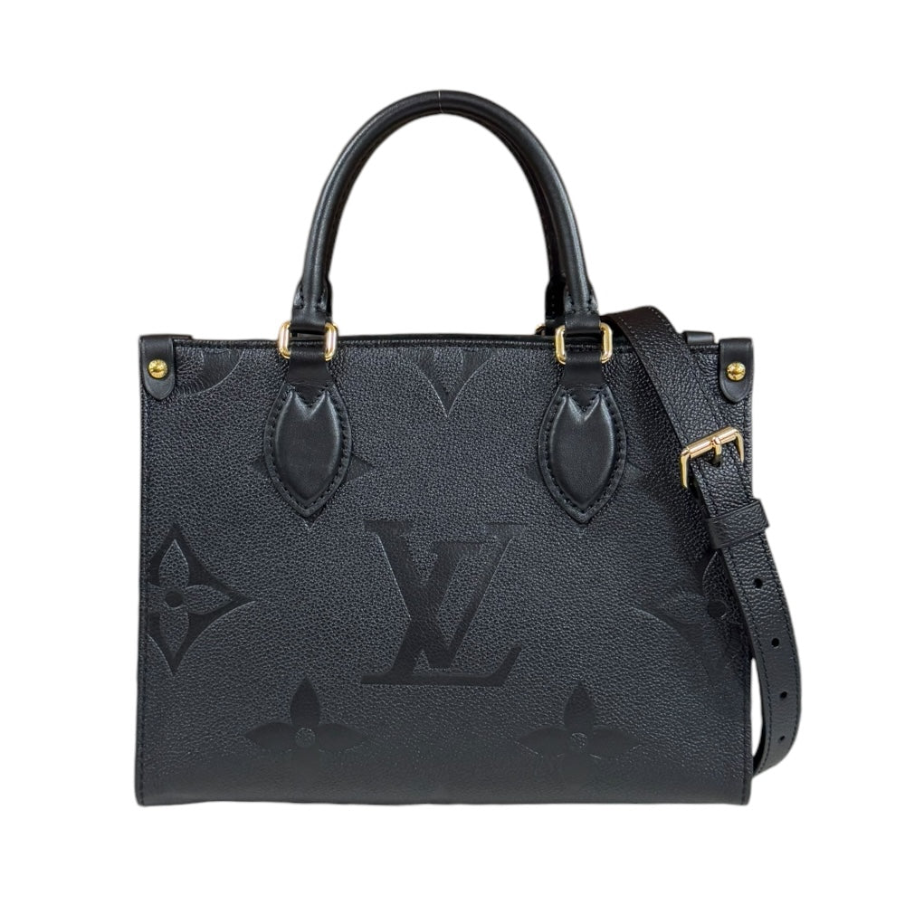 LOUIS VUITTON ルイヴィトン オンザゴーPM モノグラムアンプラント ショルダーバッグ モノグラムアンプラント ブラック レディ –  【公式】リサイクルキング オンラインショップ