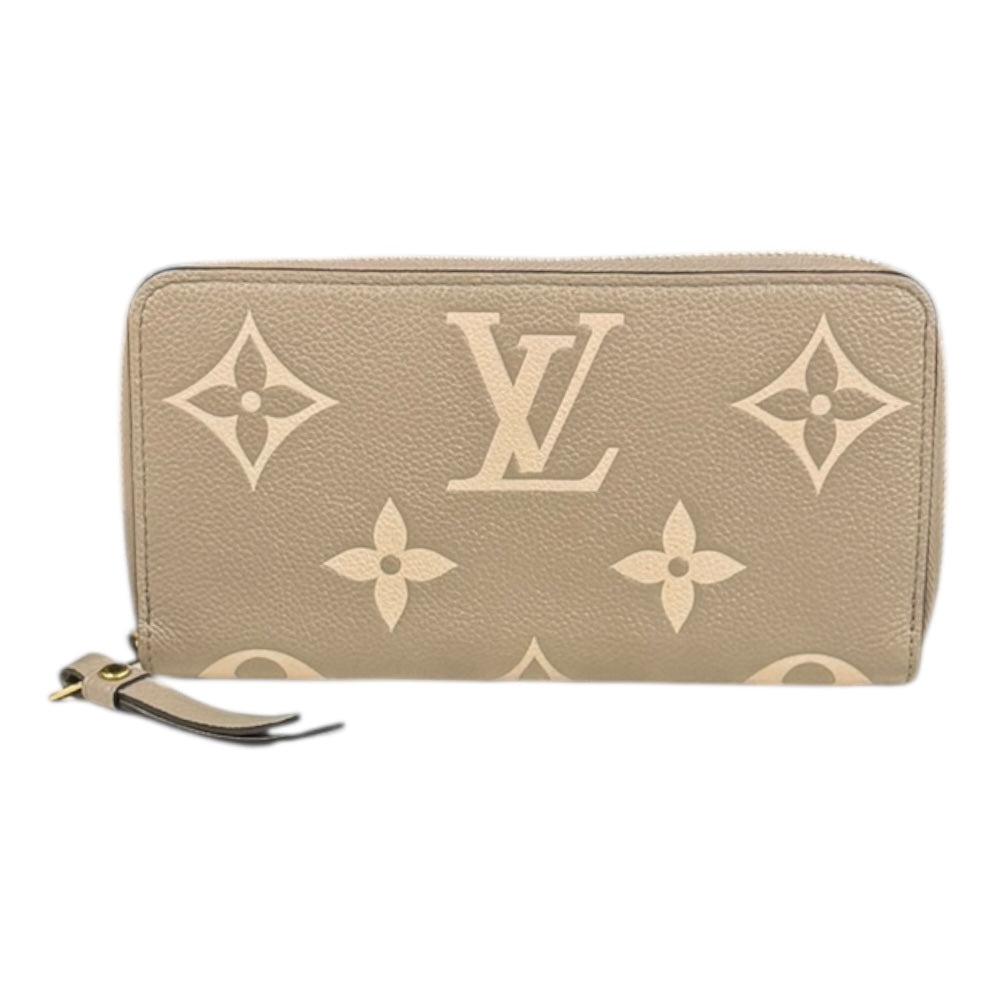 【極美品】ルイヴィトン　アンプラント　ジッピーウォレット　バイカラー　ベージュ 極美品】ルイヴィトン LOUIS VUITTON バイカラー モノグラム アン