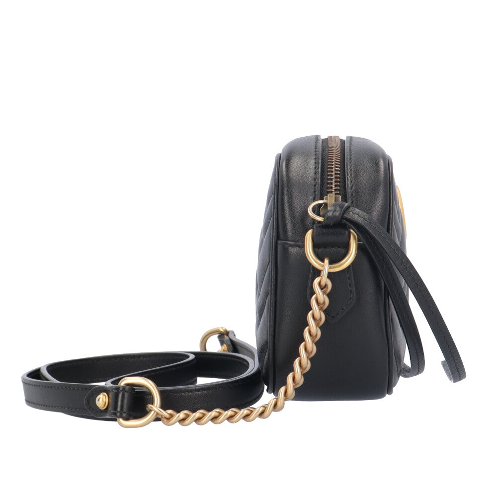 GUCCI グッチ ミニ カメラバッグ GGマーモント ショルダーバッグ