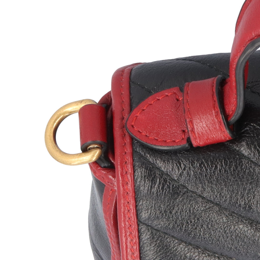 GUCCI グッチ ミニトップハンドルバッグ GGマーモント ショルダー