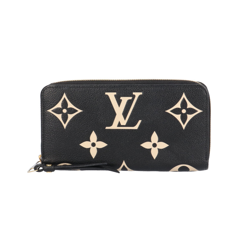 鑑定済み ルイヴィトン ジッピーウォレット バイカラー アンプラント 長財布 LOUIS VUITTON ルイヴィトン ジッピーウォレット バイカラーモノグラム