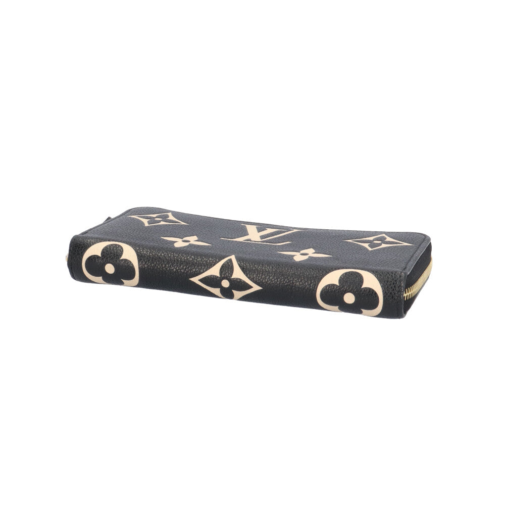 LOUIS VUITTON アンプラント ブラックベージュ ジッピーウォレット LOUIS VUITTON ルイヴィトン ジッピーウォレット バイカラーモノグラム