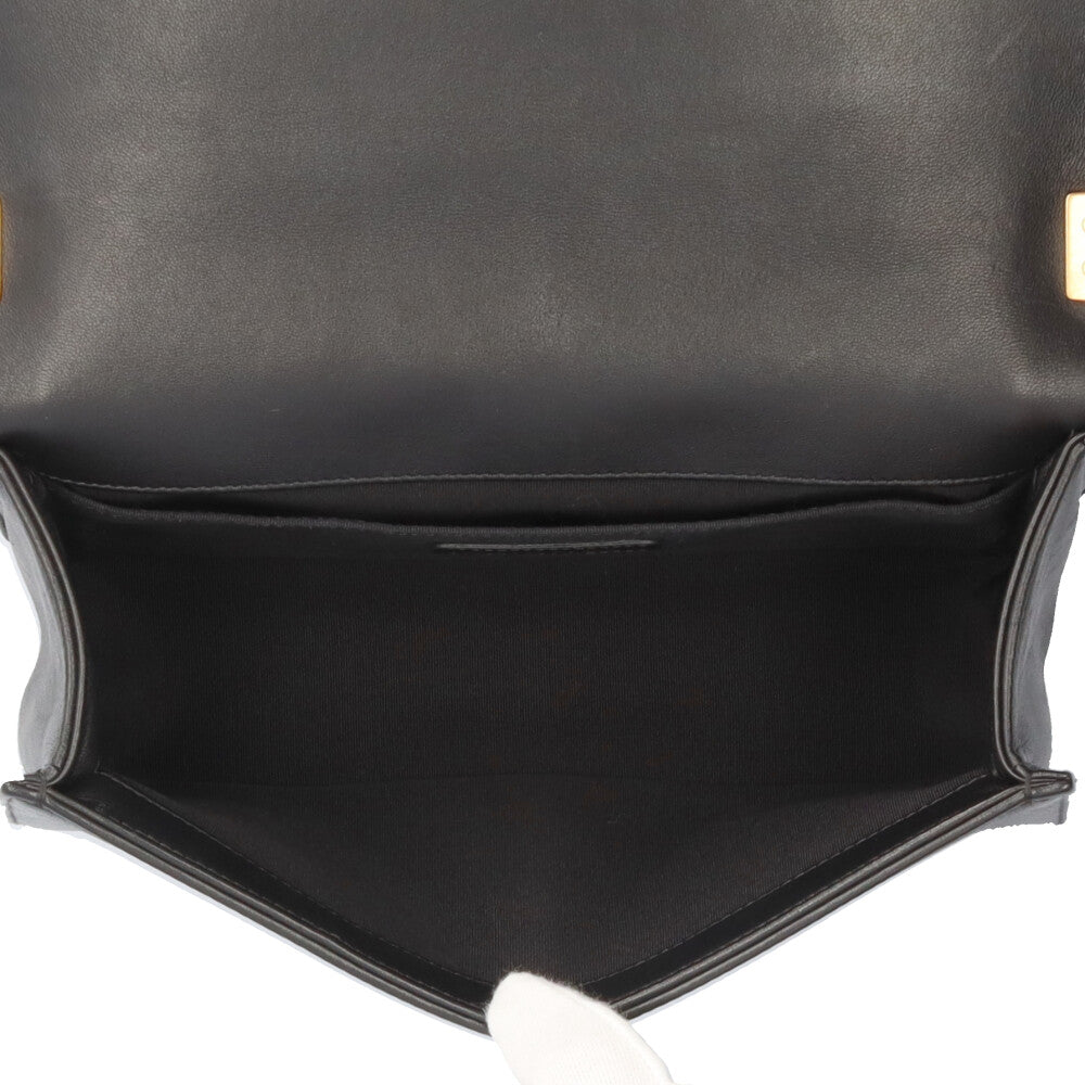 CHANEL シャネル ボーイシャネル ショルダーバッグ ラムスキン