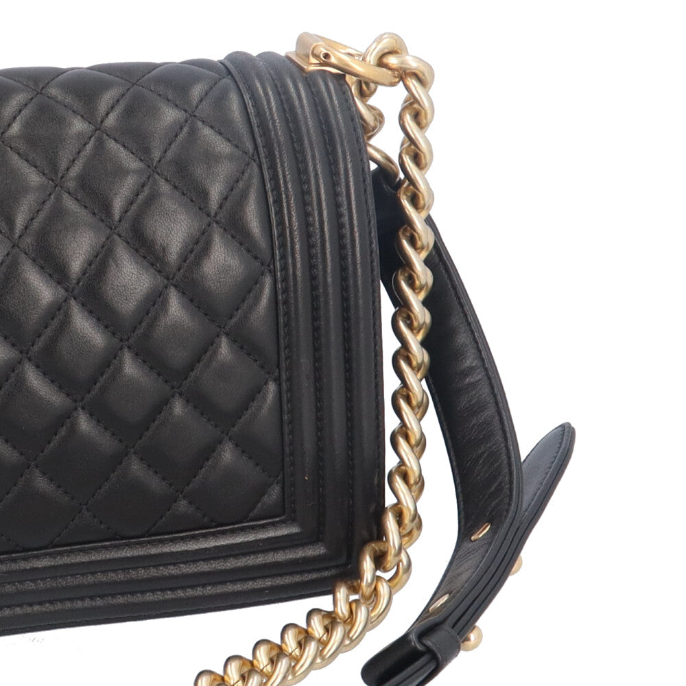 CHANEL シャネル ボーイシャネル ショルダーバッグ ラムスキン