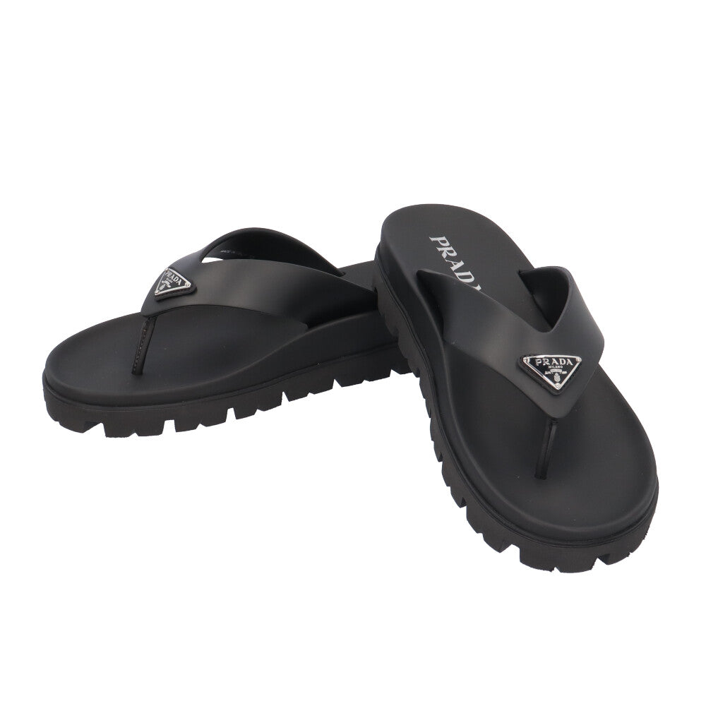 美品　正規品PRADA ラバー トングサンダル　サイズ10 PRADA プラダ トングサンダル サンダル ラバー メンズ 中古 – 【公式