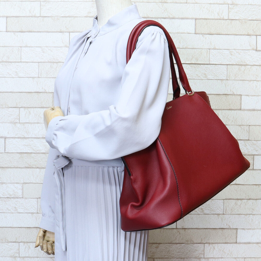 カルティエ CARTIER MM C ドゥ カルティエ ショルダーバッグ レザー