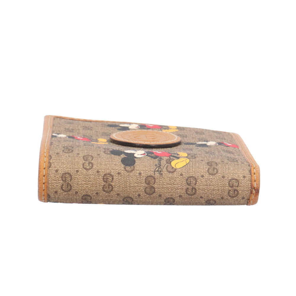 【新品同様】グッチ×ディズニー【GUCCI×DISNEY】コンパクトウォレット ミッキーマウスプリント ソフト ミニGGスプリーム 二つ折り財布 サイフ 602534 HWUBM 8559 MICKEY GG SUPREME WALLET【SAランク】【美品】【中古】 GUCCI - 【美品】グッチ×ディズニー【GUCCI×DISNEY】コンパクト