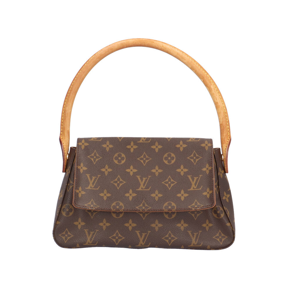 LOUIS VUITTON ルイヴィトン ミニルーピング モノグラム ハンドバッグ モノグラムキャンバス ブラウン レディース 中古 –  【公式】リサイクルキング オンラインショップ