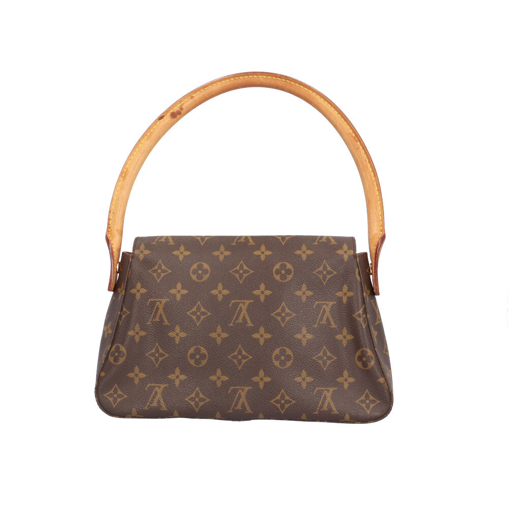 LOUIS VUITTON ルイヴィトン ミニルーピング モノグラム ハンドバッグ モノグラムキャンバス ブラウン レディース 中古 –  【公式】リサイクルキング オンラインショップ