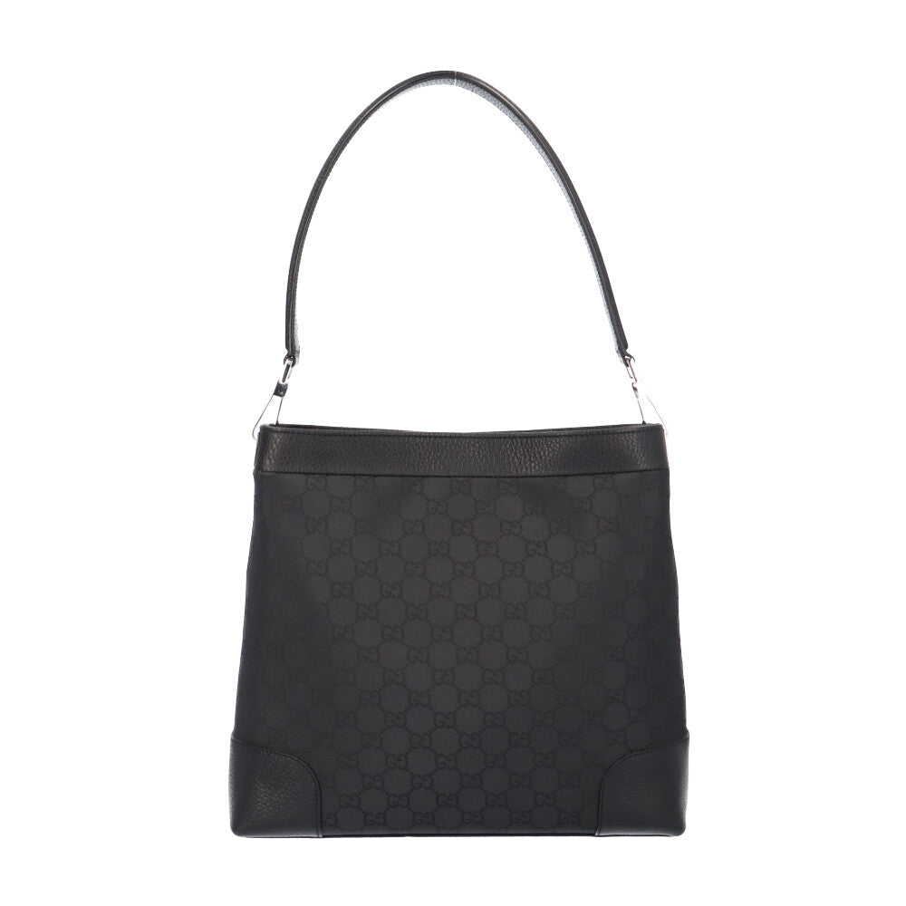 GUCCI グッチ GG柄 ショルダーバッグ ナイロンキャンパス ブラック 