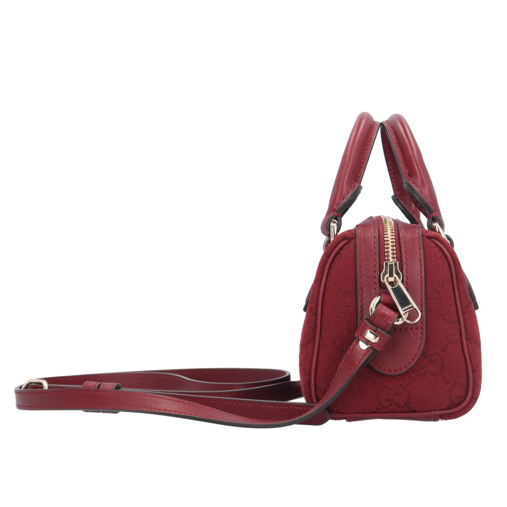 【美品】  GUCCI / グッチ | オフィディア GGキャンバス ショルダーバッグ | レッド系 | レディース GUCCI グッチ スーパーミニバッグ オフィディア ショルダーバッグ GG