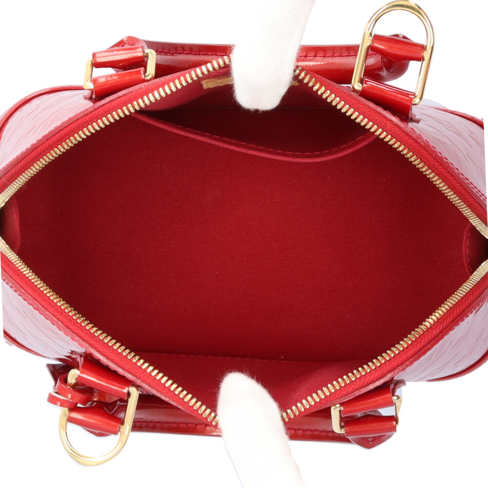 LOUIS VUITTON ALMA BB Monogram Vernis Shoulder Bag Monogram Vernis
