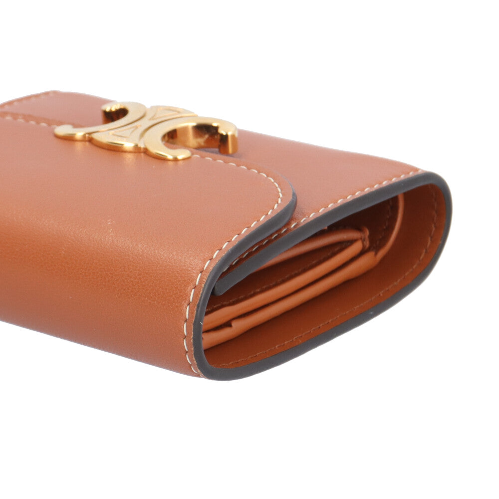 CELINE セリーヌ スモールフラップウォレット トリオンフ 三 CELINE セリーヌ スモールフラップウォレット トリオンフ 三